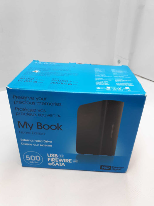Western Digital WD My Book Home Edition External Hard Drive 500GB-New &