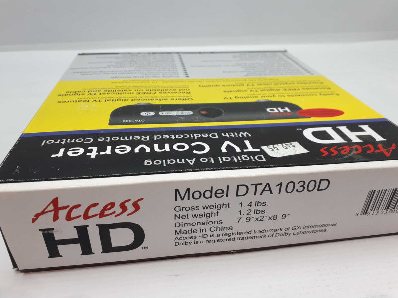 Access HD Digital to Analog TV Converter Dedicated Remote Control DTA1080D Q&