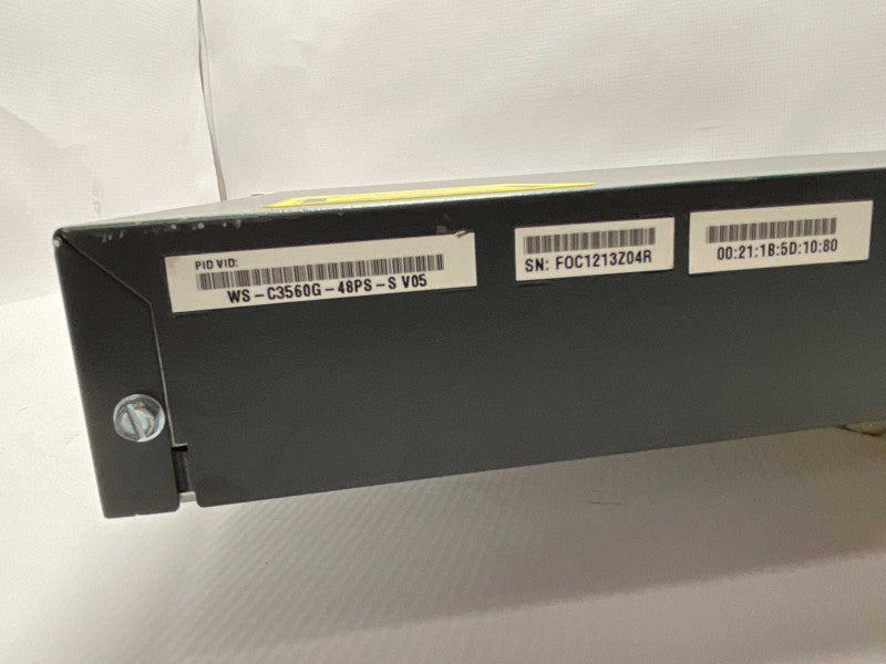 CISCO 48 PORT Gigabit PoE Switch C3560G-48PS-S V05