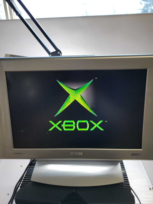 Original Xbox Console - TESTED & WORKING 2x Controllers 1xRCA cable 1x pwrcrd