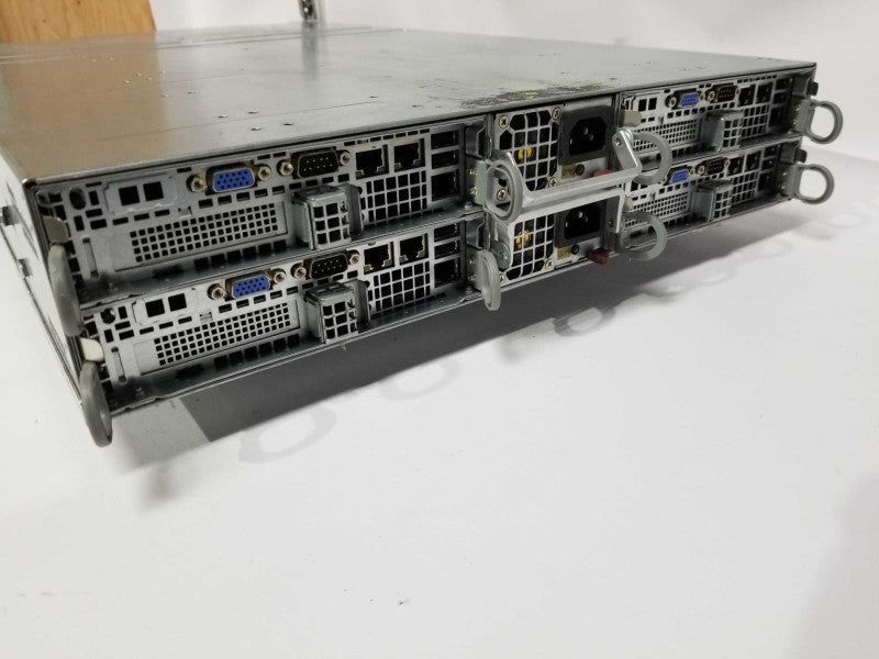 supermicro 827-14 blade chassis - 4x blades - 2x Xeon E5645 - 96gb ram - READ #