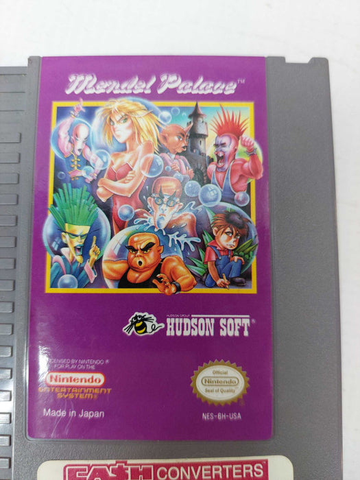 Nintendo Mendal Palace Nes Game Cartridge And Sleeve