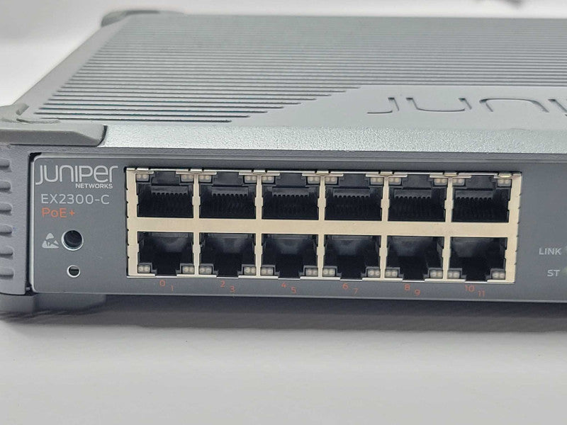 Juniper Networks EX2300-C-12P 12 Port Gigabit BASE-T 2xSFP+ Ports POE+ Switch _