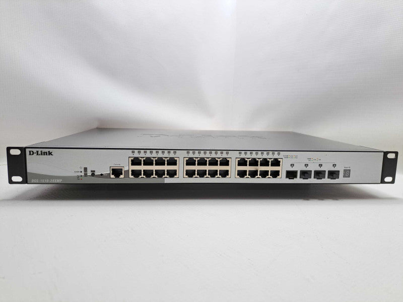 D-Link DGS-1510-28XMP 24-Port Gigabit Stackable PoE Switch 10G SFP UpLink )