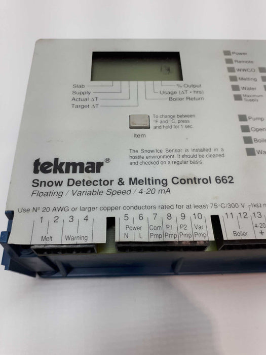 Tekmar 662 Snow Detector & Melting Control  &