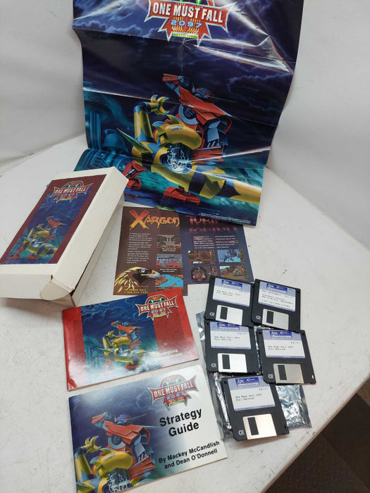 One Must Fall 2097 Rare Vintage PC Game Floppy Disk by Epic Megagames