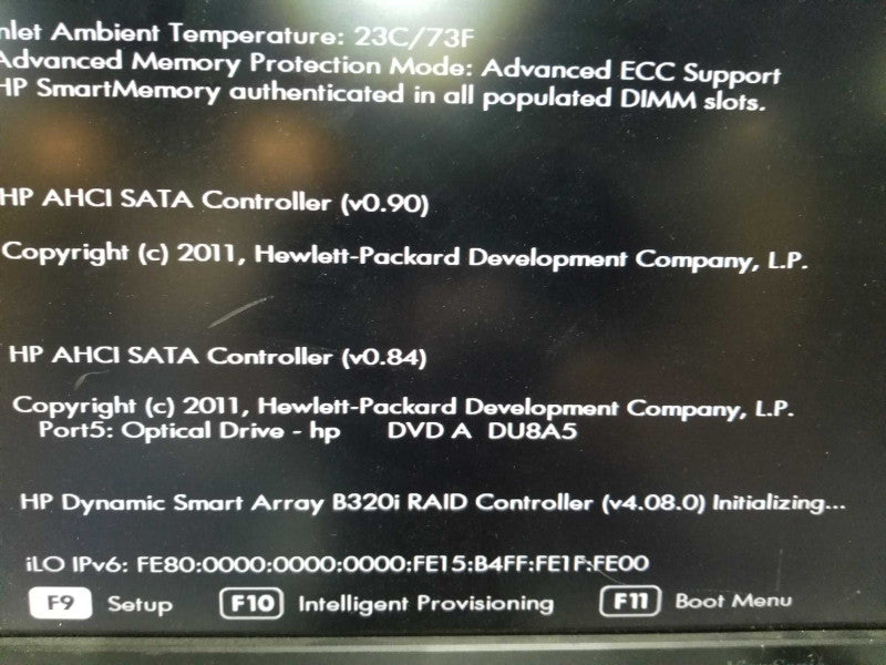 HP proliant DL360e Gen8 2x Xeon E5-2420 V2 @ 2.20ghz / 96gb ram / B320i raid #