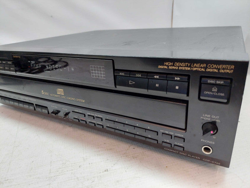 Sony 5 Disc Cd Changer High Density Linear Converter Model: CDP-C725