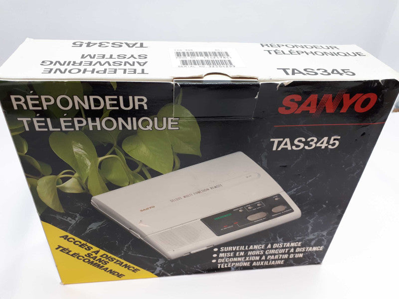 SANYO TAS345 TELEPHONE ANSWERING SYSTEM Vintage &
