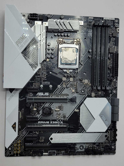 ASUS Prime Z390-A Intel LGA 1151 DDR4 ATX board with Core I3-8100 CPU, READ _