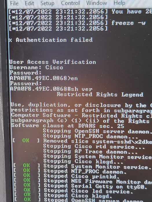 Cisco AIR-AP1852I-A-K9 802.11ac Dual Band Access point, READ _