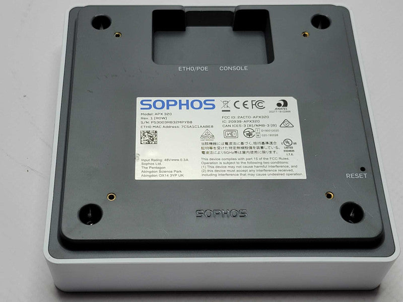 Sophos APX 320 Wireless High-Density Small 2x2:2 Access Point, READ _