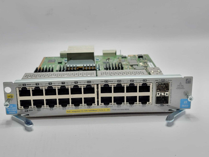 HP J9536A 20 Port GigT PoE+ 2-port 10GbE SFP+ v2 zl Expansion Module Q_