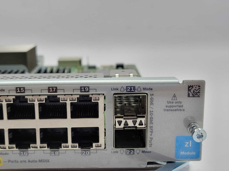 HP J9536A 20 Port GigT PoE+ 2-port 10GbE SFP+ v2 zl Expansion Module Q_