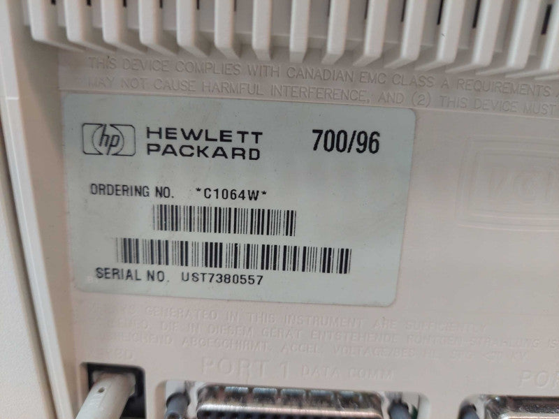 Vintage Hewlett Packard Monitor and Keyboard Ordering Number : C1064W