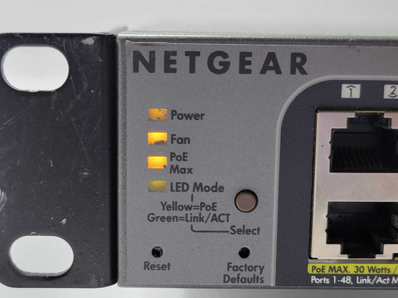 NetGear ProSafe 48+4 FE Smart Switch w/PoE FS752TP, READ _