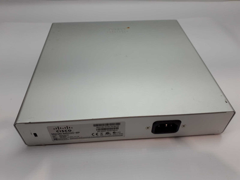 Cisco Meraki MS220-8P Cloud Managed Switch 8-Port Gigabit PoE 8x 1GbE &