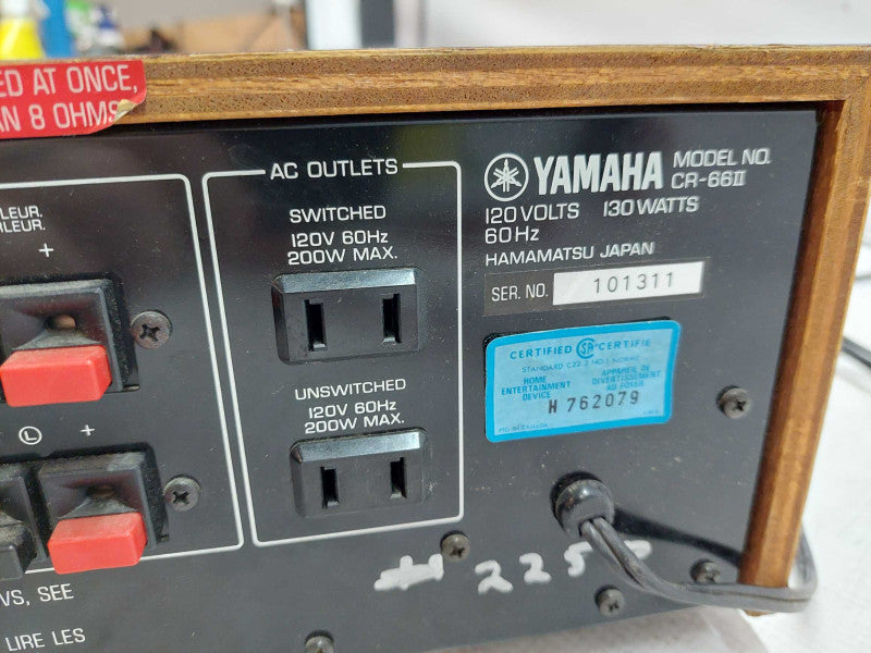 Yamaha Stereo Receiver CR-66II Model: CR-66II
