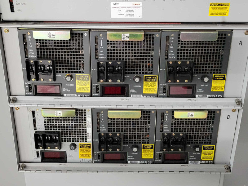 NORTHERN TELECOM MFA150 NT6C14GM DISTRIBUTION UNIT w/ 6x MPR25, READ _