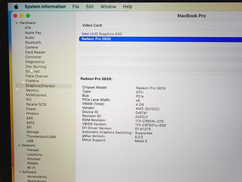 Apple Macbook Pro 2018 15\\" Core i9-8950HK@ 2.9GHz 32GB DDR4 2TB SSD (