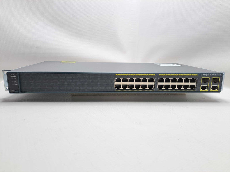 Cisco WS-C2960-24TC-S 24-Port 10/100 + 2-Port Gig Network Switch )