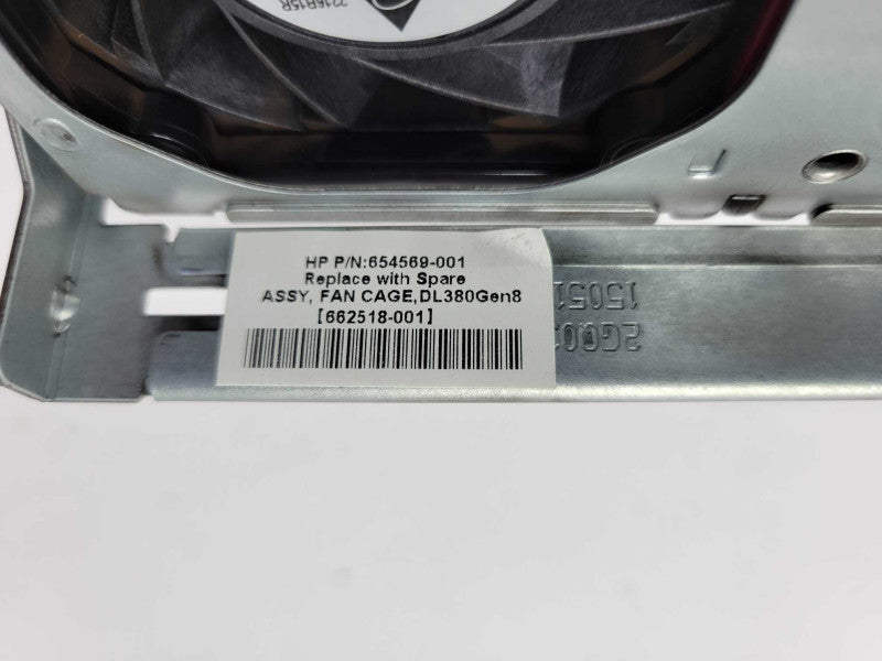 HP 654569-001 CPU/RAM Fan Assembly cage with Fans for DL380 Gen8 _