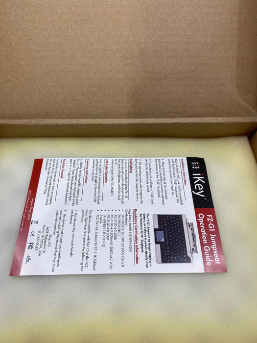 iKey IK-PAN-FZG1-NB-C1 Keyboard for Panasonic FZ-G1 Toughpad Brand-new READ! Q