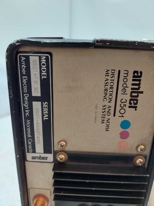 Vintage Amber Distortion and Noise Measuring System Model:3501