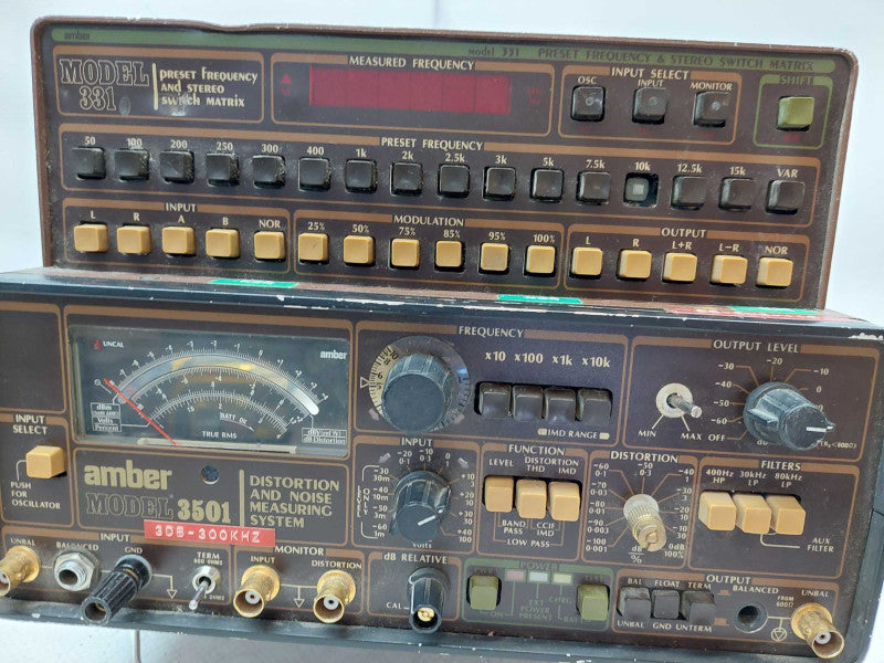 Vintage Amber Distortion and Noise Measuring System Model:3501