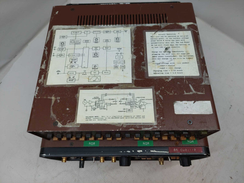 Vintage Amber Distortion and Noise Measuring System Model:3501
