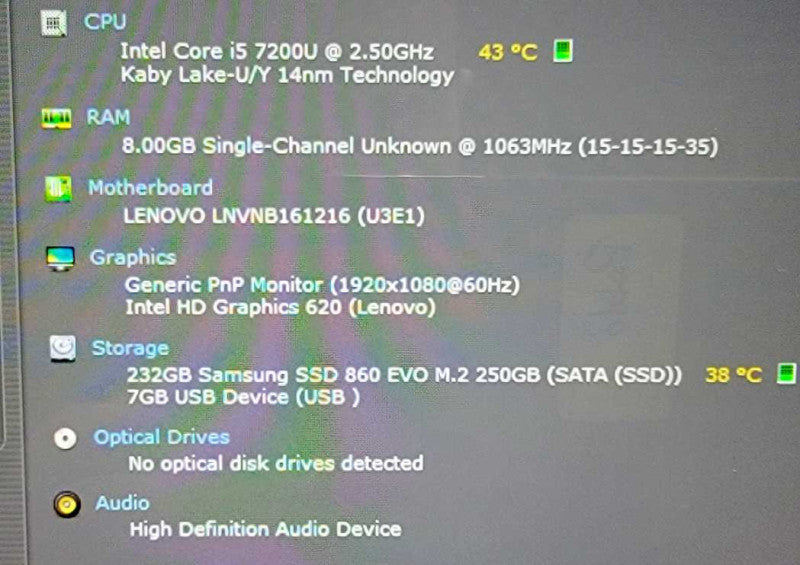 Lenovo Yoga X380 2-in-1 i5-7200U @ 2.50GHz, 8GB DDR4, 256GB SSD+500HDD !