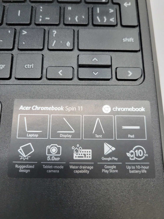 Acer Chromebook Spin 11 - 11.6\\" Touchscreen - CELERON N3350 - 4GB RAM 32GB SSD (READ)
