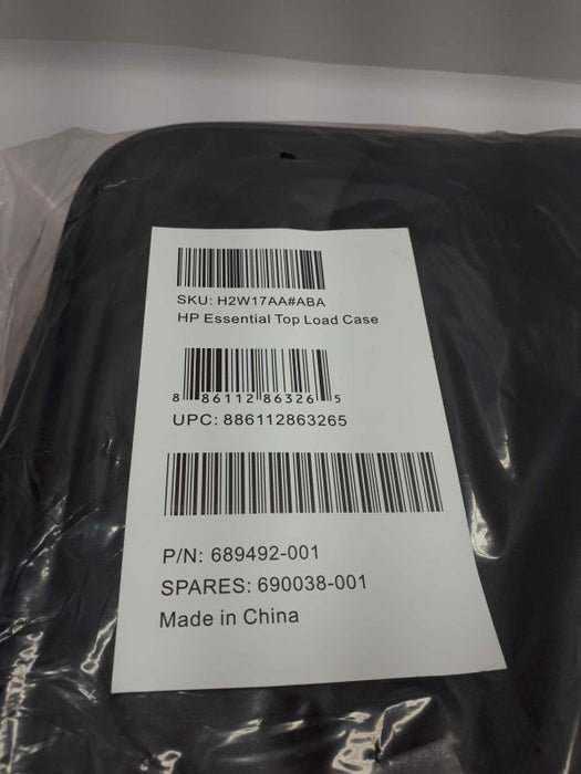 HP 689492-001 Top Load Laptop Bag Black 16\\"x11\\" w/Arm New &