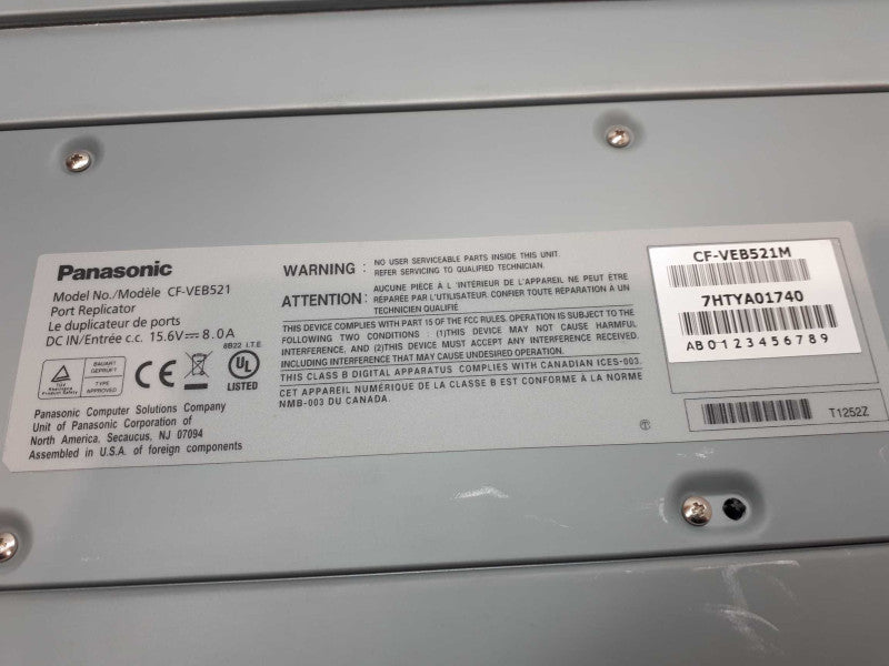 CF-VEB521 PANASONIC TOUGHBOOK CF-52 DESKTOP PORT REPLICATOR REF &