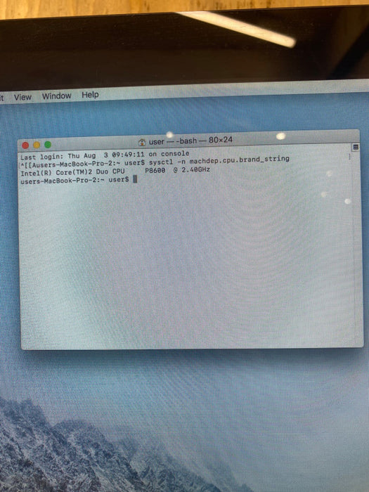 Apple Mac mini Mid 2010 Intel Core 2 Duo P8600 @ 2.40 GHz 8 GB RAM 320 GB HDD