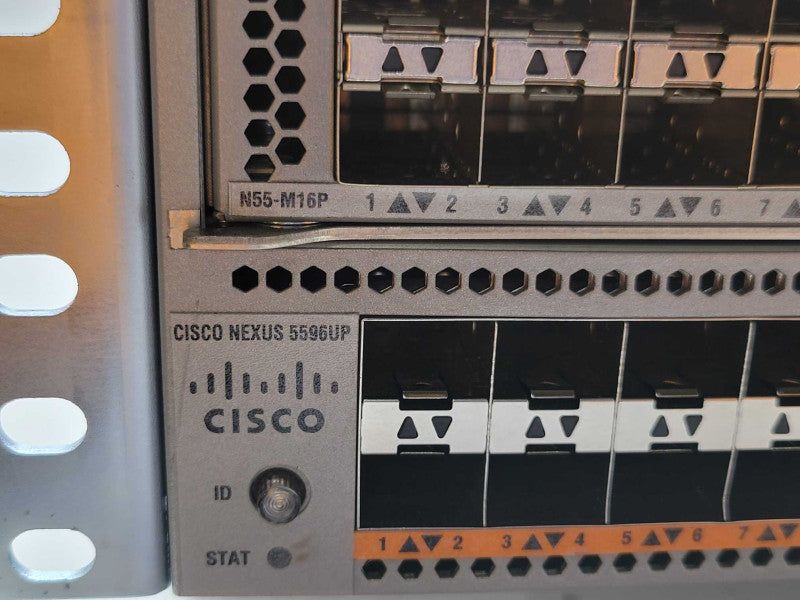 Cisco Nexus N5K-C5596UP 48 Port 5596UP Switch W/ 2x N55-M16P and 2x PSU _