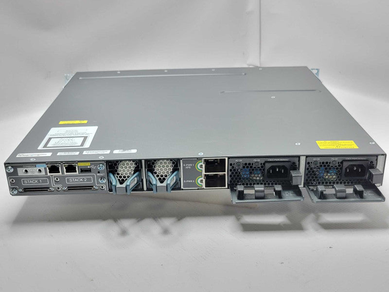 Cisco WS-C3750X-48T-L 48 Port Gigabit 3750X Switch, 2x PSU, READ _