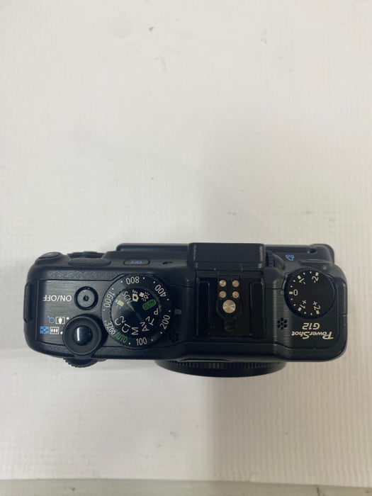 Canon PowerShot G12 10MP Digital Compact Camera Black + Battery & Charger