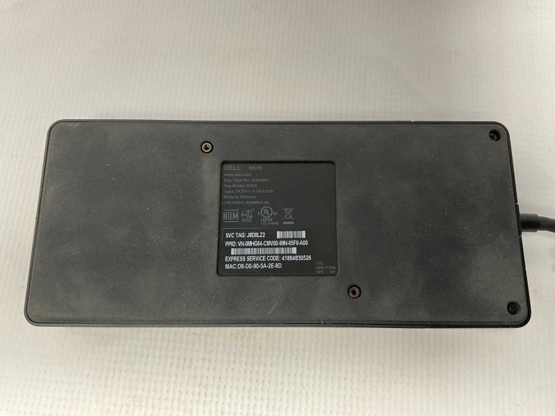 Dell WD19 USB Type-C Docking Station Black K20A001 K20A with 180W Adapter Q-
