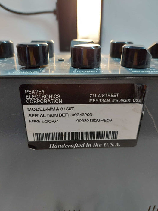 Peavey 8 Channel Modular Mixer/ Amplifier MMA 8150T