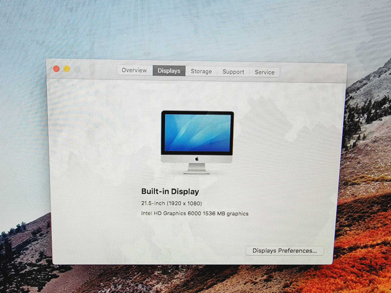 Apple iMac 2015 Core i5-5250U @ 1.6GHz 8GB DDR3 1TB HDD 21.5\\" !