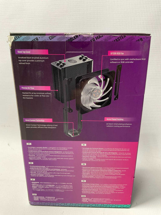 NEW Cooler Master Hyper 212 Black Edition RGB CPU Air Cooler -