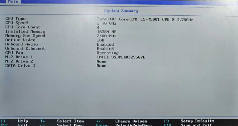 Lenovo ThinkCentre i5-7500T @ 2.70GHz 16GB Ram 256GB M.2 + Adapter  Q)