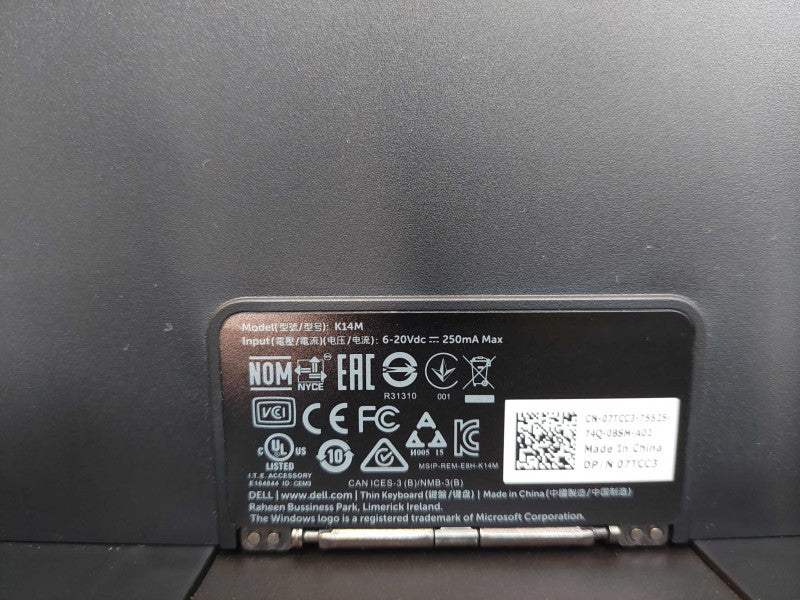 Dell Tablet Holder Keyboard Model : K14M