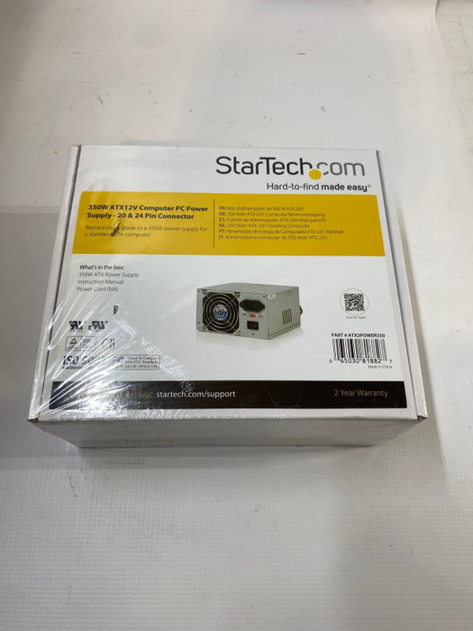 StarTech 350W ATX12V Computer PC Power Supply - 20 & 24 Pin Connector NEW! Q