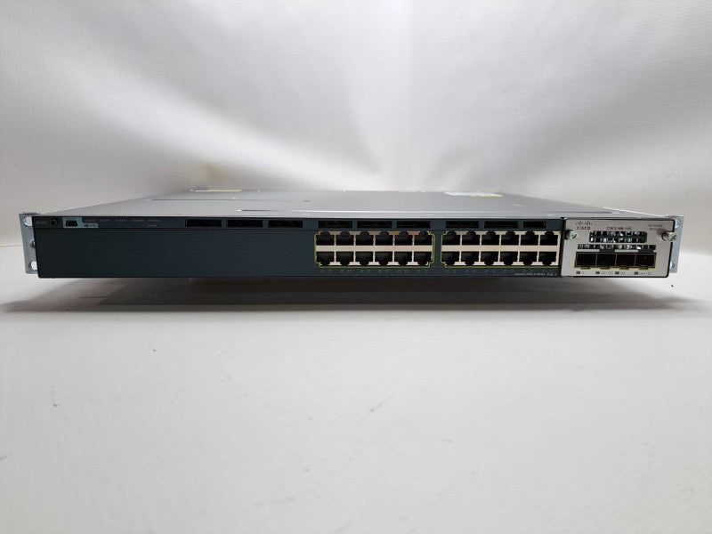 Cisco WS-C3560X-24P-E 24-Port Gigabit PoE+ NetworkSwitch + C3KX-NM-10G Module )