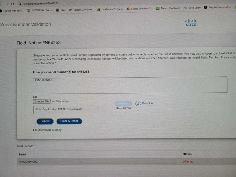 CISCO ISR4331/K9 Integrated service Router, CLOCK ISSUE, Affected, READ _