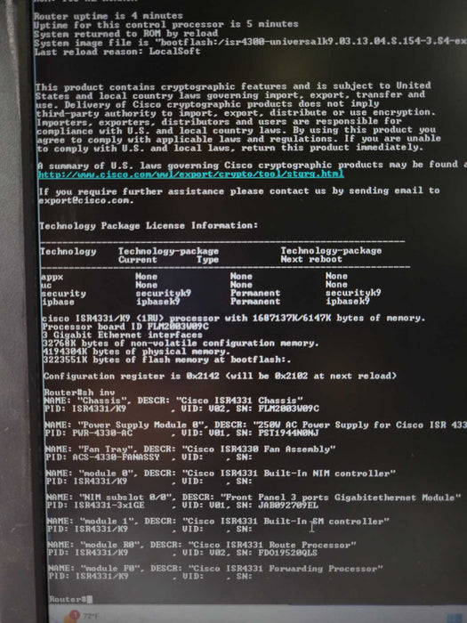 CISCO ISR4331/K9 Integrated service Router, CLOCK ISSUE, Affected, READ _