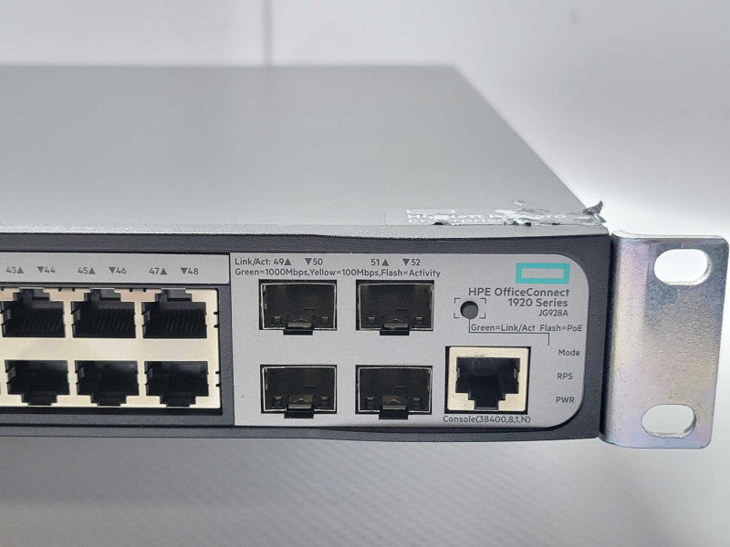 HP JG928A 1920-48G-PoE Plus 48-Port Gigabit Ethernet Switch _