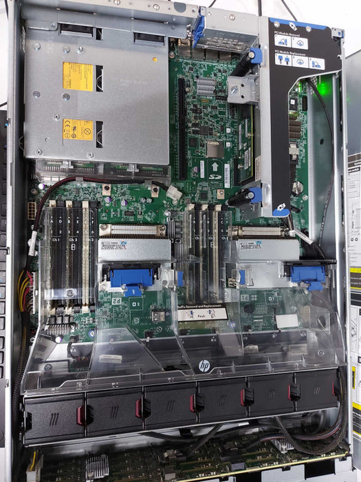 HP Proliant DL380e Gen8 2x Xeon E5-2440 @ 2.40ghz / 32gb ram /  P420 raid #